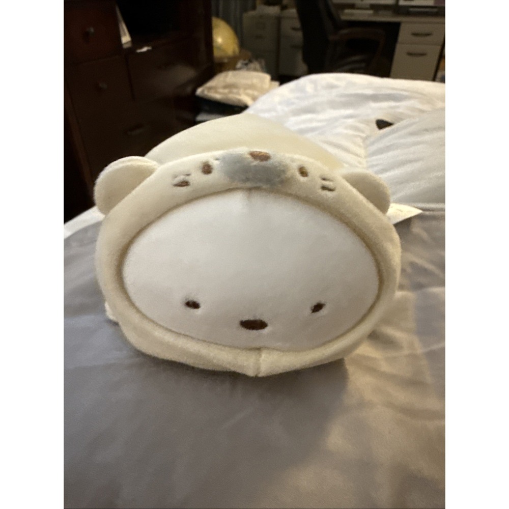 San-X SUMIKKO GURASHI Plush JAPAN Stuffed Animal White Polar Bear 6.5" (Abby)